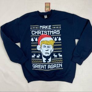 NWT Trump Make Christmas great again sweatshirt M